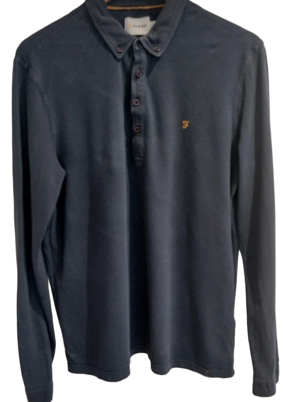 Pre Loved Farah Long Sleeve Polo